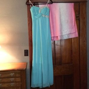 Beautiful Light Blue Prom Dress